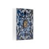 S/4 Abstract Blue, White, and Gold Wall Decor Accents, 9.5x9.5"