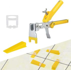 1/8 Inch tile leveling system - 300-piecs Tile Spacers Clips, 100-piecs Reusable Wedges - Easy DIY Locator assistant by floor leveling(tile leveling s (Style: 1/8 Inch Kits)