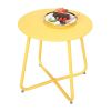 Round Coffee Table Patio Side Table for Outdoor