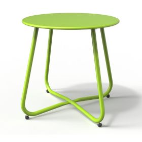 Round Coffee Table Patio Side Table for Outdoor (Type: Coffee Tables, Color: Lime Green)