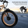 2000W electric cross-country bike.  45 km/h vertical bar folding instrument LCD load 100kg power endurance 90-100km LED lighting adult universal