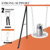 Metal Swing Stand Swing Sets for Backyard,Powder Coated Swing Frame of Swing Set with Extra Side Bars,Heavy-Duty A-Frame Outdoor Swing Fits Swing Chai