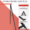 Metal Swing Stand Swing Sets for Backyard,Powder Coated Swing Frame of Swing Set with Extra Side Bars,Heavy-Duty A-Frame Outdoor Swing Fits Swing Chai