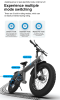 750W electric trail bike.  7 speed mechanical variable speed 25km / h speed power 70-75km vertical pole folding load 100kg charge 5-6h climb 15¬∞